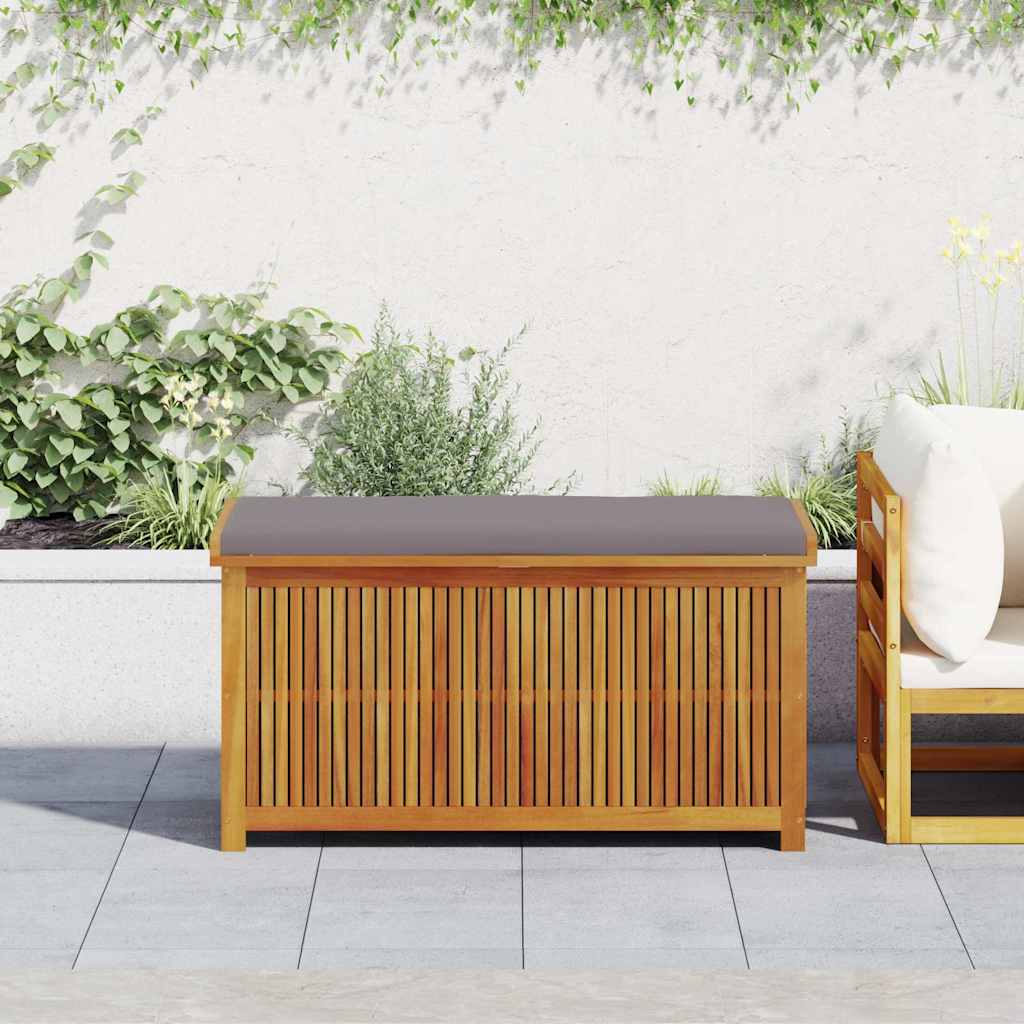 Vidaxl opbergbox voor buiten 113x50x60,5 cm massief acaciahout