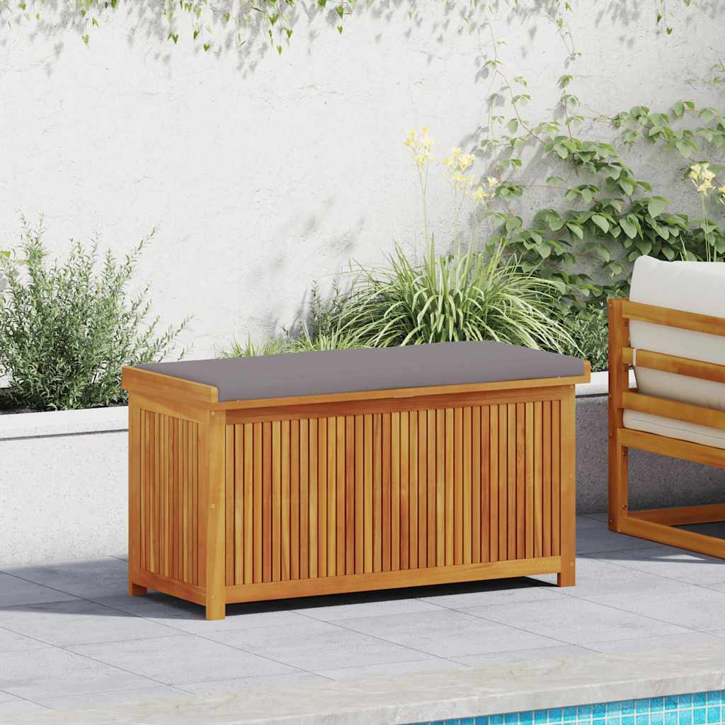 Vidaxl opbergbox voor buiten 113x50x60,5 cm massief acaciahout