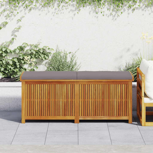 Vidaxl kussenbox voor buiten 150x50x60,5 cm massief acaciahout