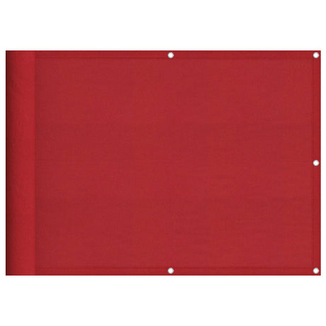 Vidaxl balkonscherm rood 75x800 cm 100% polyester oxford