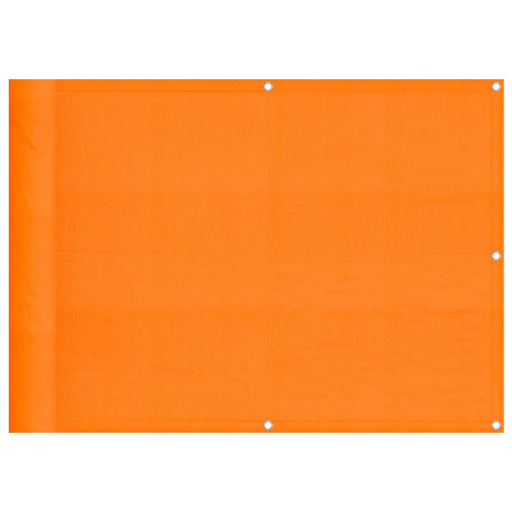 Vidaxl balkonscherm oranje 75x1000 cm 100% polyester oxford
