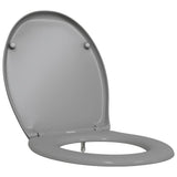 Vidaxl toiletzitting grijs 47 x 37 x 4 cm duroplast