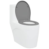 Vidaxl toiletzitting grijs 47 x 37 x 4 cm duroplast