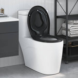 Vidaxl toiletzitting zwart 47 x 37 x 4 cm duroplast