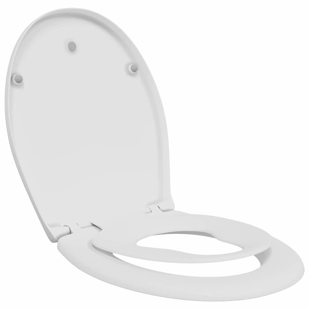 Vidaxl toiletzitting wit 47 x 37 x 4 cm duroplast