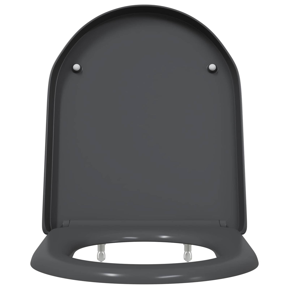 Vidaxl toiletzitting antraciet 49 x 36 x 4 cm duroplast