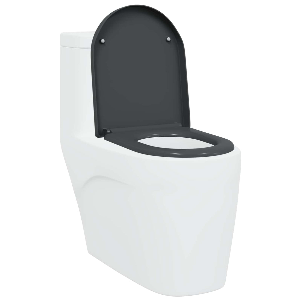 Vidaxl toiletzitting antraciet 49 x 36 x 4 cm duroplast