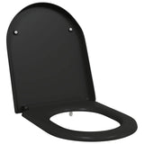 Vidaxl toiletzitting zwart 49 x 36 x 4 cm duroplast