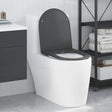 Vidaxl toiletzitting antraciet 47 x 36 x 3,4 cm duroplast