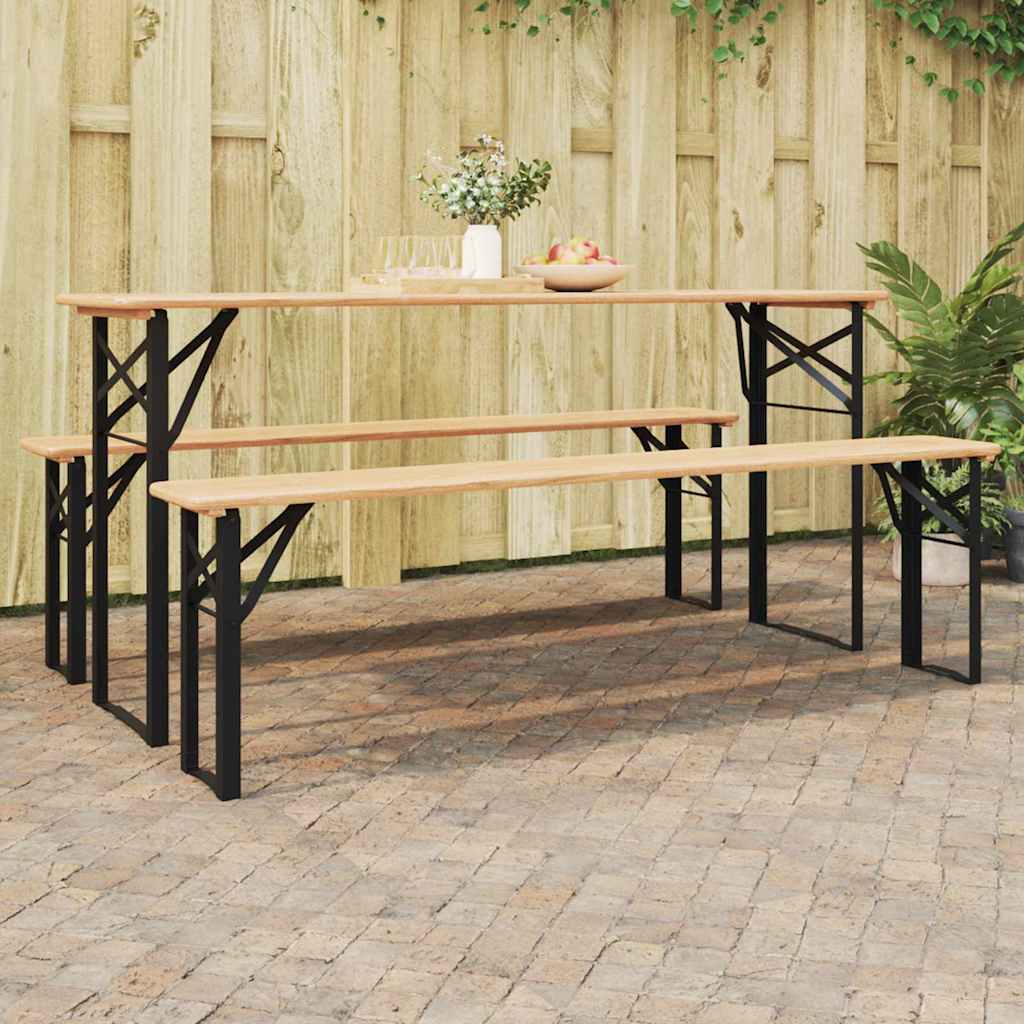 Vidaxl bier tafelpoot 2 st zwart 39 x 3 x 75 cm gepoedercoat staal