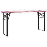 Vidaxl bier tafelpoot 2 st zwart 39 x 3 x 75 cm gepoedercoat staal