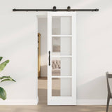 Vidaxl schuifdeur orkdal 61 x 198,5 cm massief grenenhout en glas