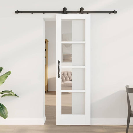 Vidaxl schuifdeur orkdal 61 x 198,5 cm massief grenenhout en glas