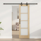 Vidaxl schuifdeur orkdal 61 x 198,5 cm massief grenenhout en glas