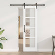 Vidaxl schuifdeur orkdal 61 x 198,5 cm massief grenenhout en glas wit