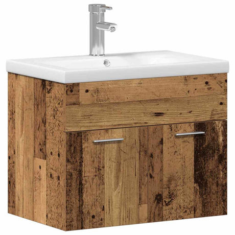 Vidaxl badkamerkast oudhout 60 x 38,5 x 46 cm bewerkt hout