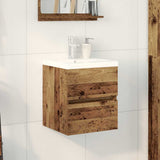 Vidaxl badkamertenk te kast zwart eiken 80 x 39 x 62 cm bewerkt hout