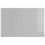 Vidaxl keuken spatscherm lichtgrijs 90 x 60 cm gehard glas