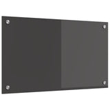 Vidaxl keuken spatscherm donkergrijs 70 x 40 cm gehard glas
