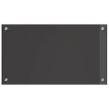 Vidaxl keuken spatscherm donkergrijs 70 x 40 cm gehard glas