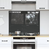 Vidaxl keuken spatscherm donkergrijs 80 x 60 cm gehard glas
