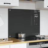 Vidaxl keuken spatscherm donkergrijs 80 x 60 cm gehard glas