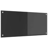 Vidaxl keuken spatscherm donkergrijs 90 x 40 cm gehard glas