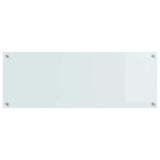 Vidaxl keuken spatscherm wit 110 x 40 cm gehard glas