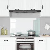Vidaxl keuken spatscherm wit 110 x 60 cm gehard glas