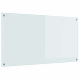 Vidaxl keuken spatscherm wit 110 x 60 cm gehard glas
