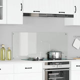 Vidaxl keuken spatscherm doorzichtig 120 x 50 cm gehard glas