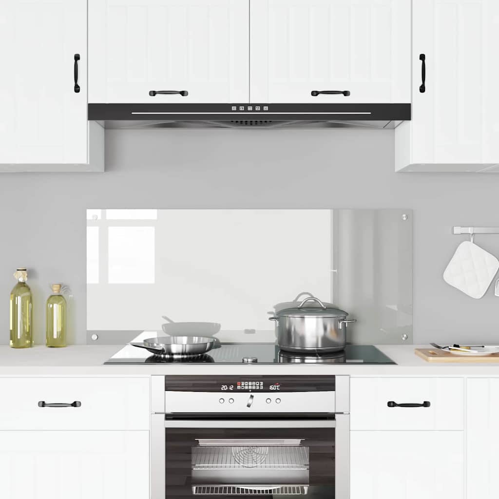 Vidaxl keuken spatscherm doorzichtig 120 x 50 cm gehard glas
