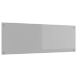 Vidaxl keuken spatscherm lichtgrijs 120 x 40 cm gehard glas