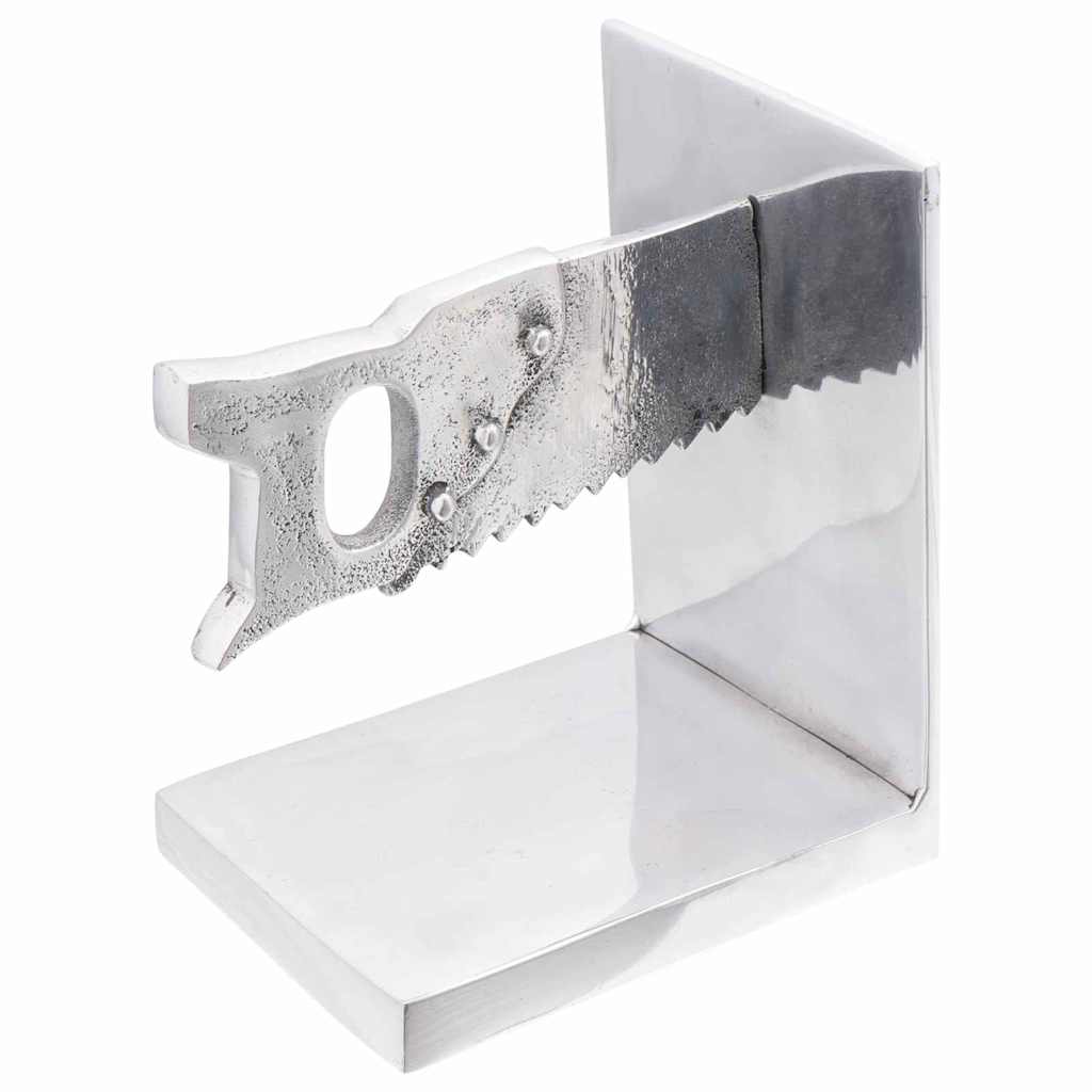 Vidaxl boekensteunen 2 pcs zilver 11 x 14 x 17,5 cm aluminium