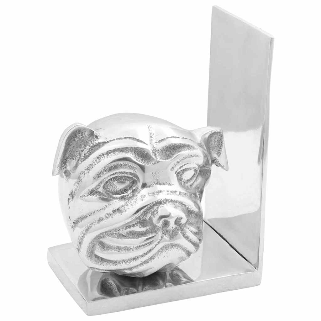Vidaxl boekensteunen 2 pcs zilver 8 x 12 x 16,5 cm aluminium