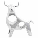 Vidaxl stierensculptuur zilver 22 x 9.5 x 34 cm aluminium