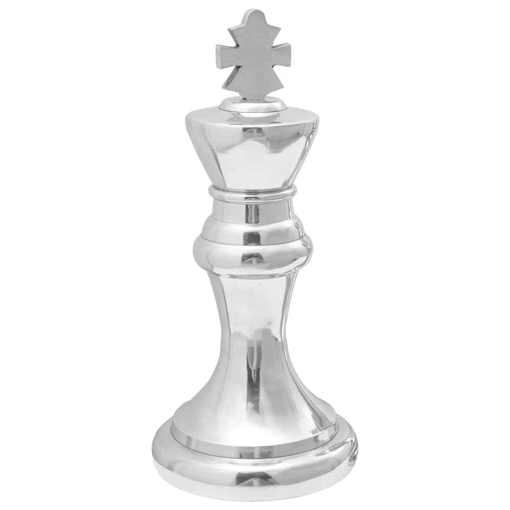 Vidaxl beelden 2 pcs zilver 17 x 17 x 42 cm aluminium