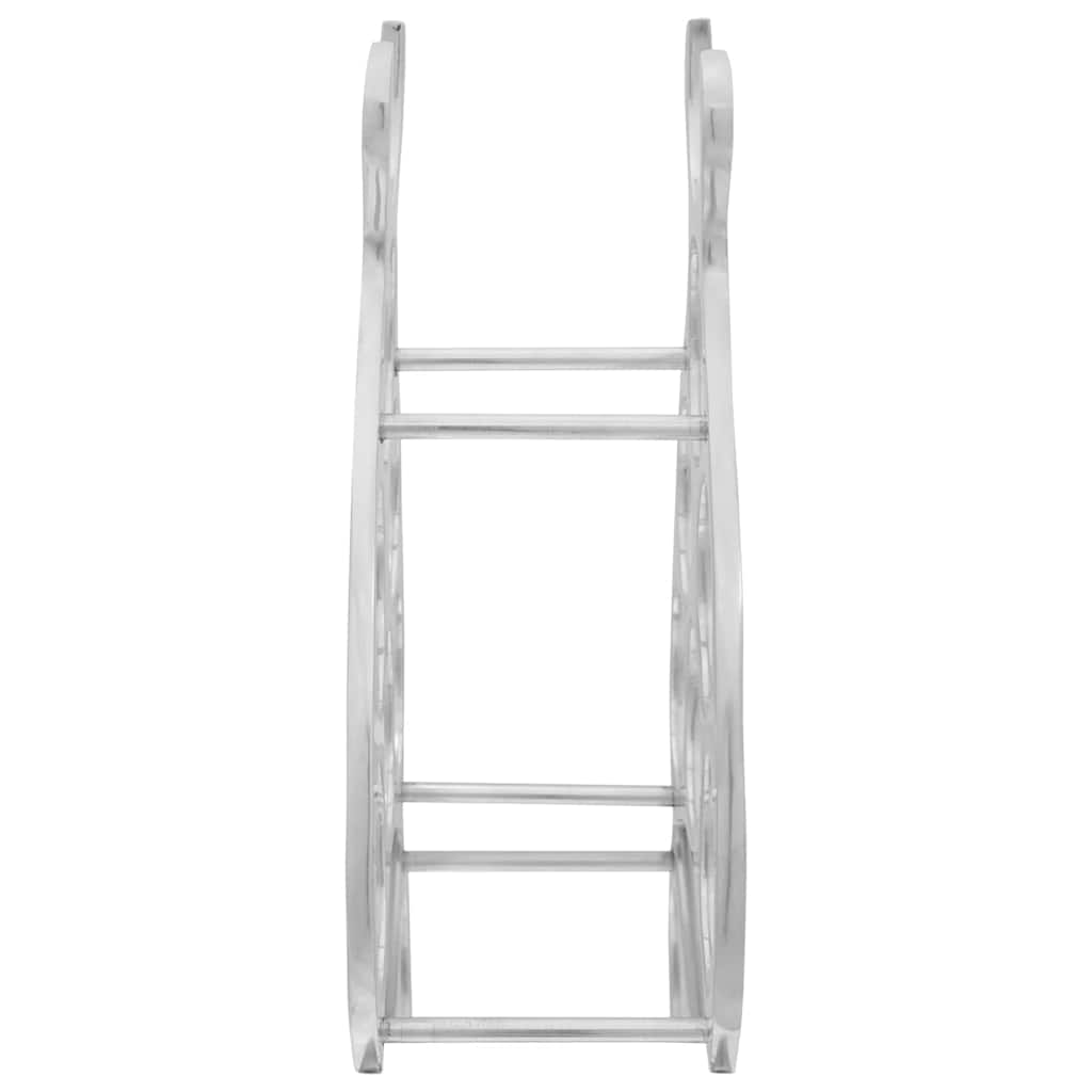 Vidaxl wijnrek aluminium zilver