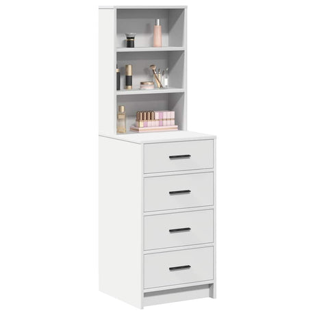Vidaxl highboard wit 40 x 41 x 135 cm bewerkt hout