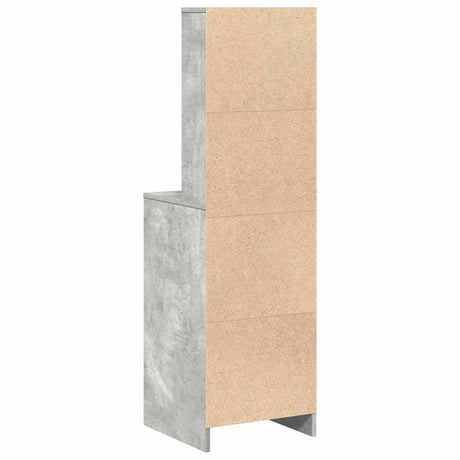 Vidaxl highboard betongrijs 40 x 41 x 135 cm bewerkt hout