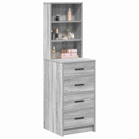 Vidaxl highboard grijs sonoma 40 x 41 x 135 cm bewerkt hout