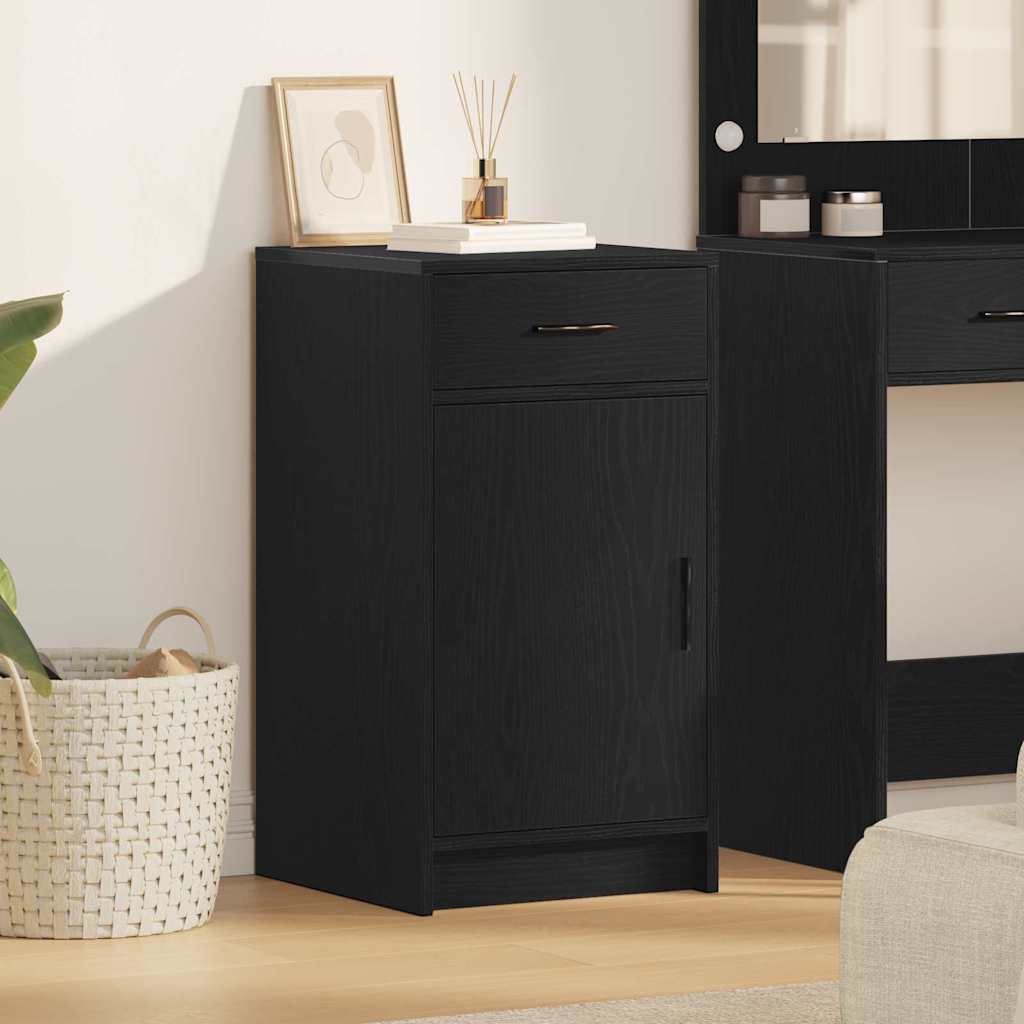 Vidaxl dressoir zwart eiken 40 x 40,5 x 75 cm bewerkt hout