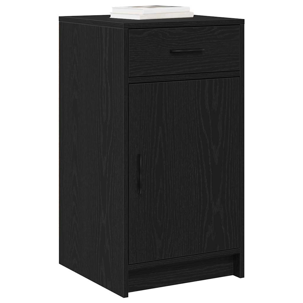 Vidaxl dressoir zwart eiken 40 x 40,5 x 75 cm bewerkt hout