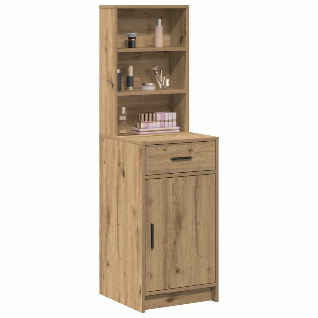 Vidaxl hoge kast artisan eiken 41 x 40 x 135 cm bewerkt hout