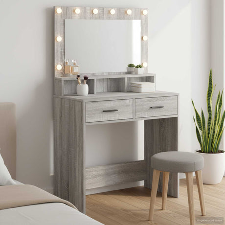 Vidaxl plafondtafel grijs sonoma 79 x 41 x 135 cm bewerkt hout