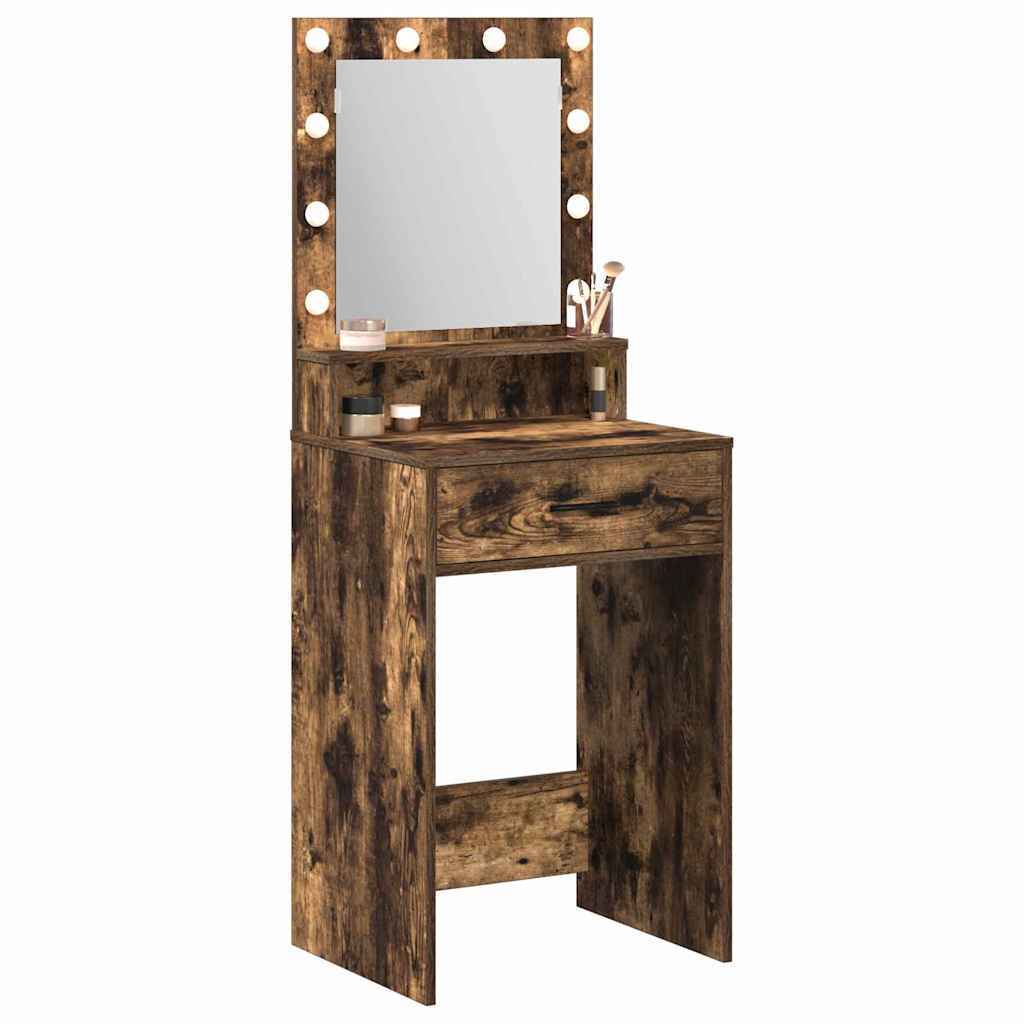 Vidaxl plafondtafel gerookt eiken 50 x 41 x 135 cm bewerkt hout