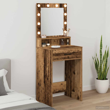 Vidaxl plafondtafel oudhout 50 x 41 x 135 cm bewerkt hout