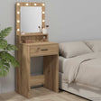 Vidaxl plafondtafel artisan eiken 50 x 41 x 135 cm bewerkt hout
