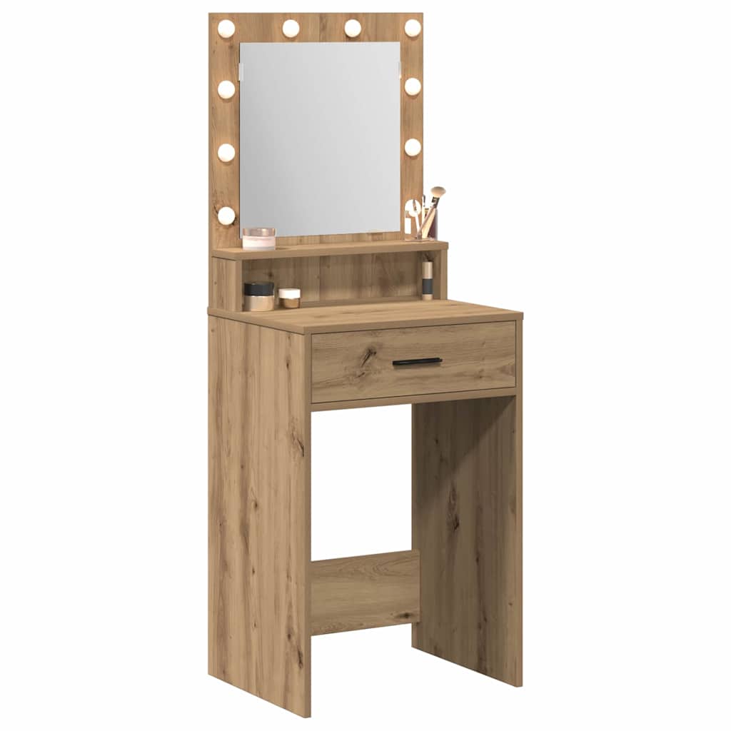 Vidaxl plafondtafel artisan eiken 50 x 41 x 135 cm bewerkt hout