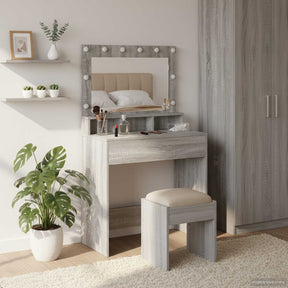 Vidaxl plafondtafel grijs sonoma 78,5 x 41 x 135 cm bewerkt hout